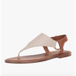 VINCE PHARIS Thong Leather  Flax/Tan Sandals Size 11 M Women’s